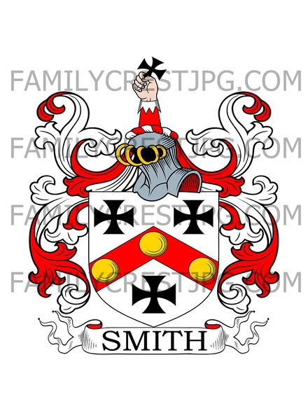 Smith Family Crest - Braxted, co. Essex, England