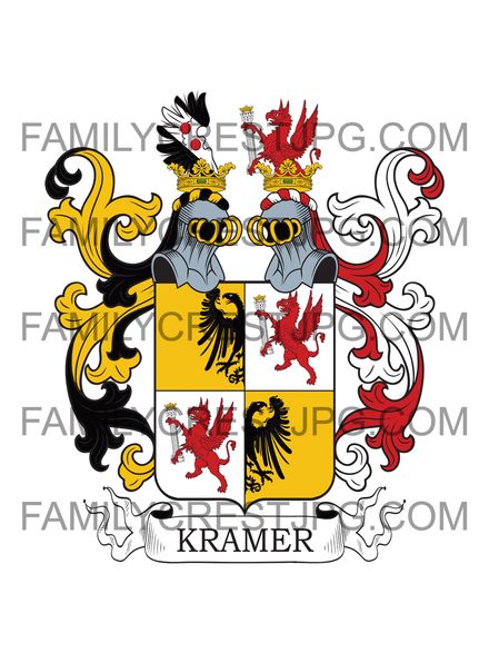 Kramer Family Crest - Bohemia 1720 &amp; 1776