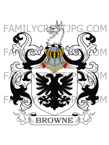 Browne Family Crest - Galway, Ireland