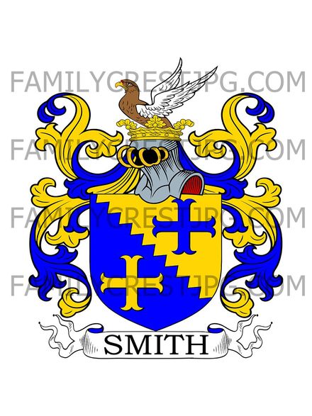 Smith Family Crest - Little Houghton, co. Northampton, England