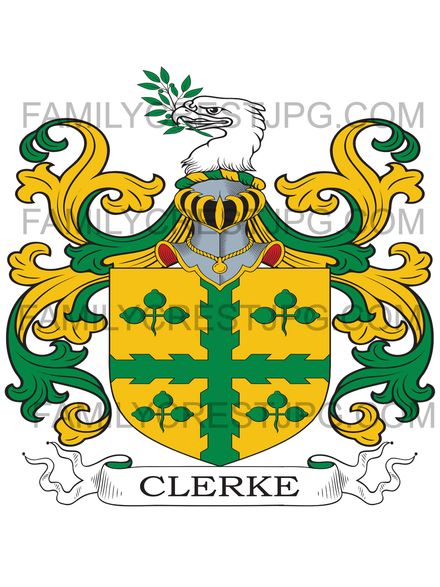 Clerke Family Crest - London, England