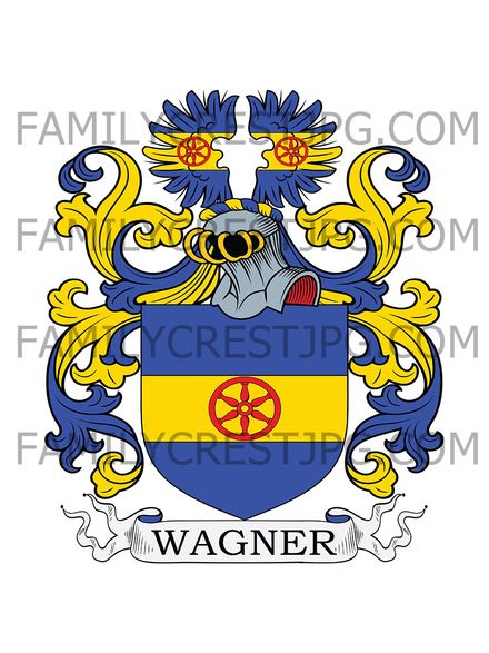 Wagner Family Crest - Nuremberg, Bavaria