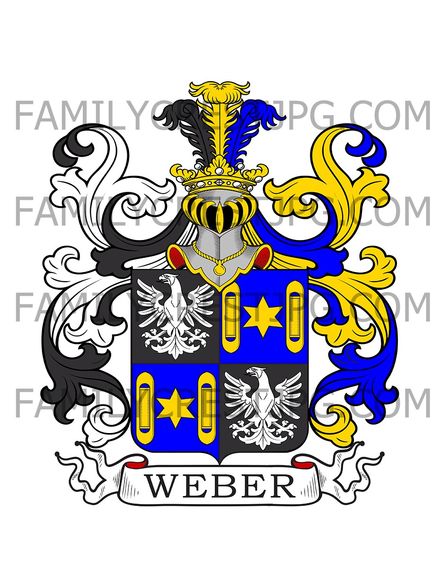 Weber Family Crest - von Webenau – Carinthia, Austria