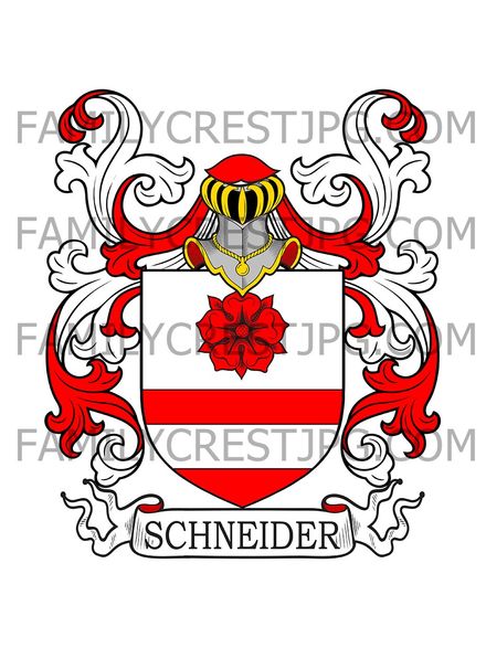 Schneider Family Crest - Strasbourg, France - Snider