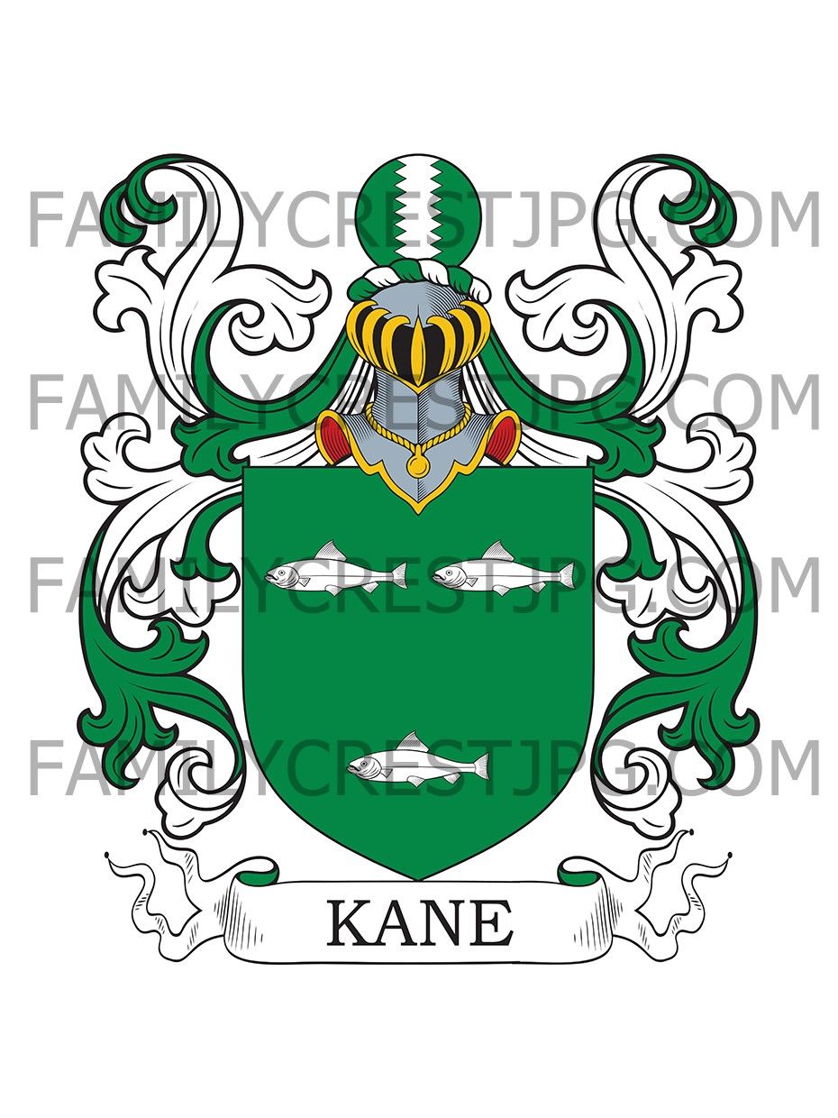 Kane Family Crest - Ireland - Cain, McCain
