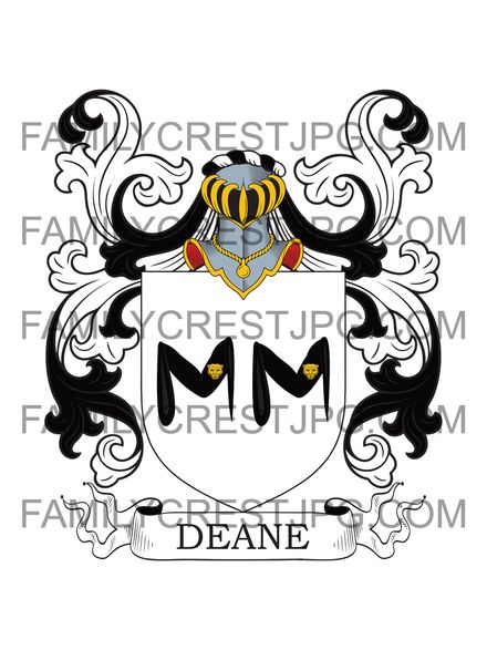 Deane Family Crest - Kent, England