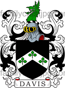 Davis Coat of Arms, Davis Family Crest