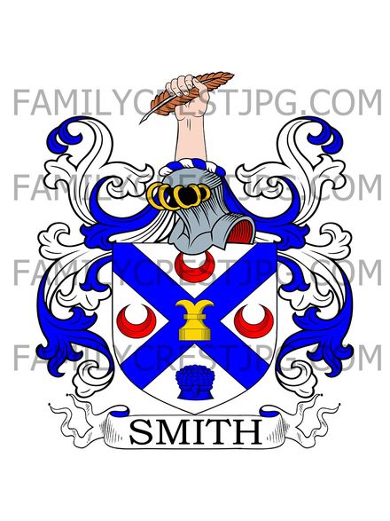 Smith Family Crest - Dirleton, co. Haddington, Scotland