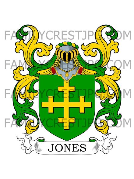 Jones Family Crest - Kildare, Ireland