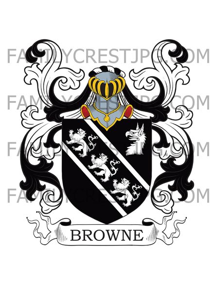 Browne Family Crest - Kent, England
