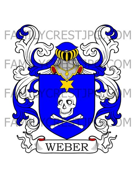 Weber Family Crest - Neufchâtel, Switzerland 1818