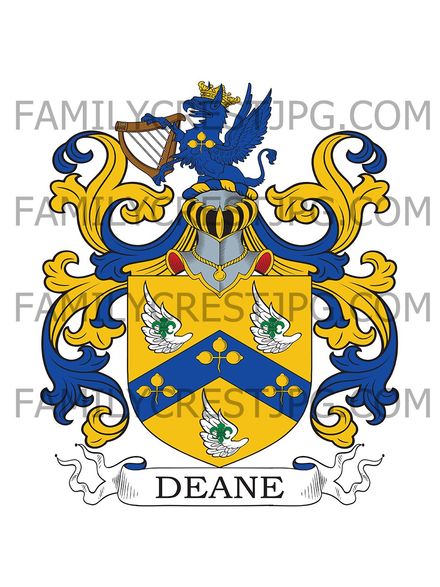Deane Family Crest - Mountjoy Square, Dublin, Ireland