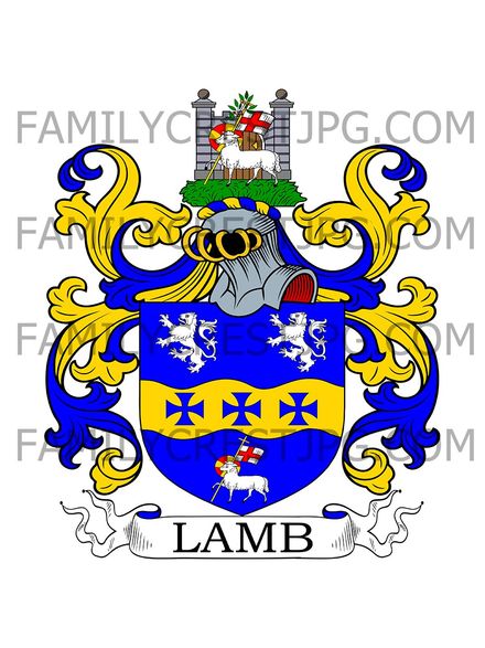 Lamb Family Crest - Westmorland, England