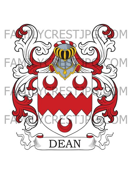 Dean Family Crest - Northampton, England