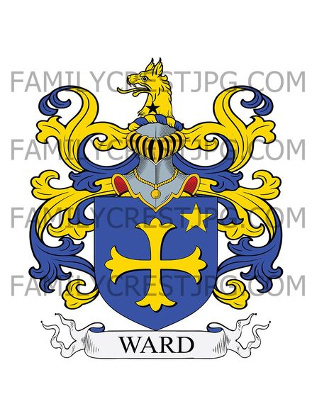 Ward Family Crest - Great Ilford, co. Essex, England