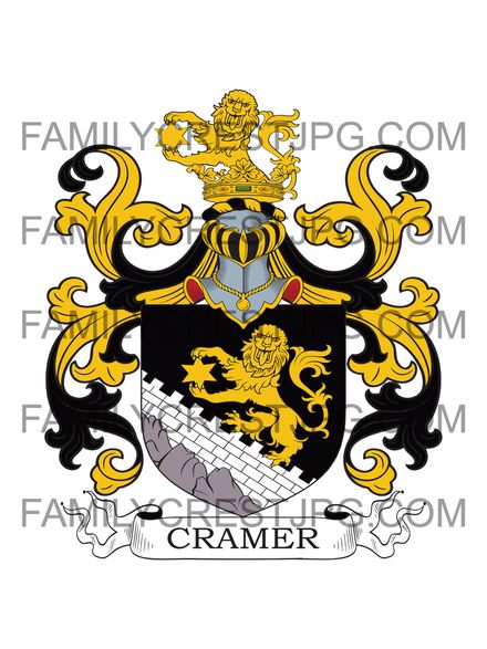 Cramer Family Crest - 1597