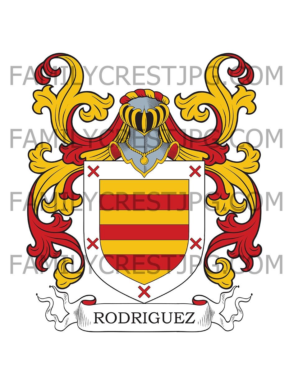 Rodriguez Family Crest - Asturias