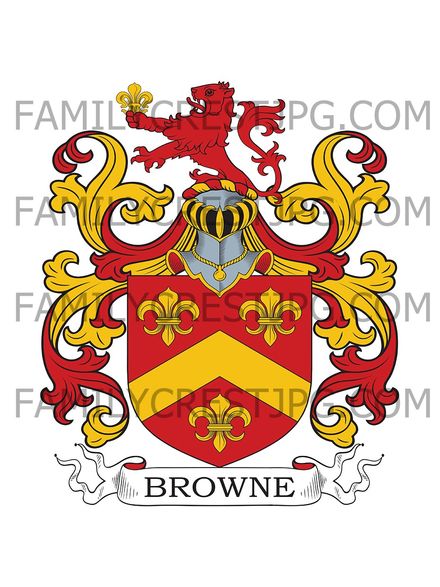Browne Family Crest -Westminster, London, England