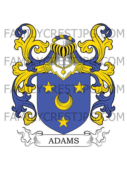 Adams Family Crest - Wales