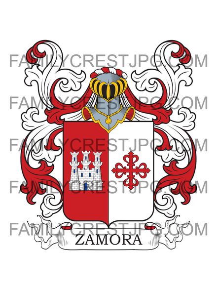 Zamora Family Crest