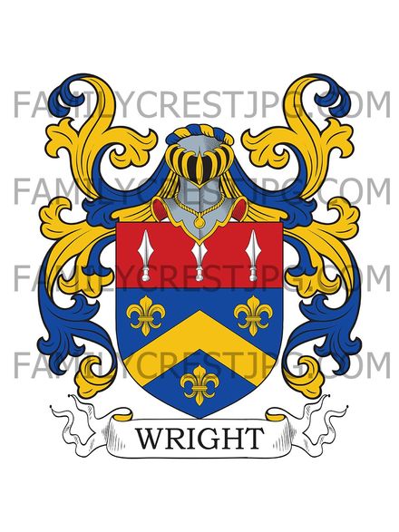 Wright Family Crest - Hampshire, England