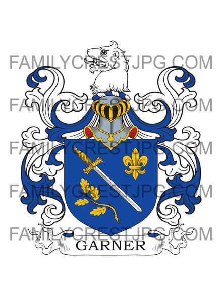 Garner Family Crest - Garnier - London, England