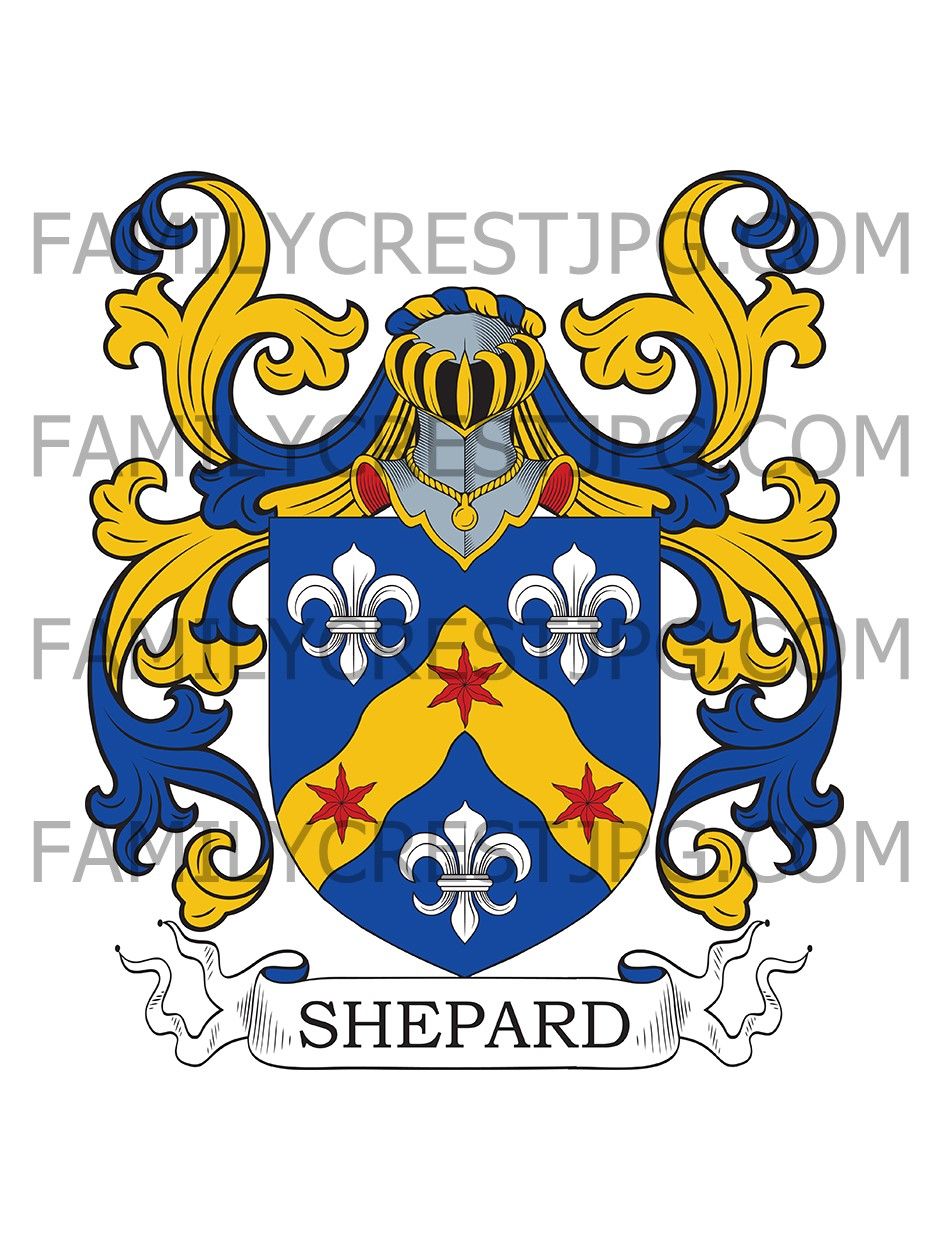 Shepard Family Crest - WhitteII, co. Shropshire, England