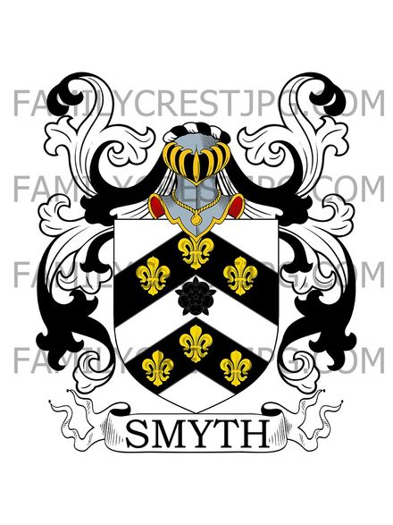 Smyth Family Crest - Dublin, Ireland