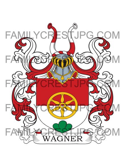Wagner Family Crest - Ritter von Wagner 1861