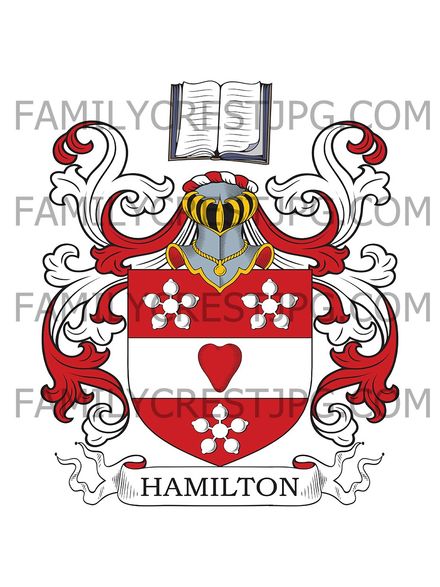 Hamilton Family Crest - Cairnes, Scotland