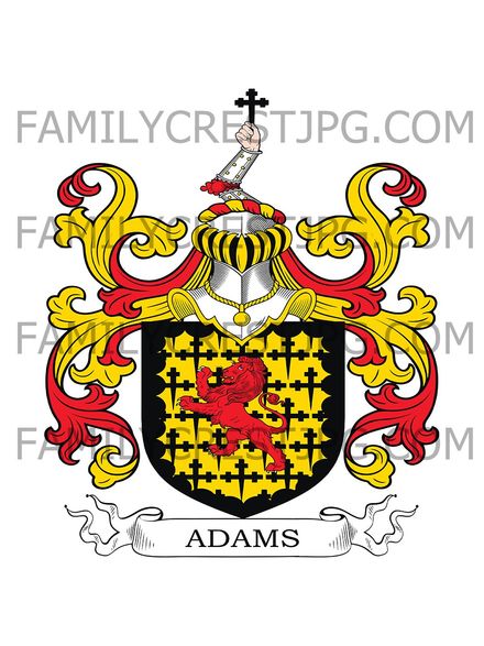 Adams Family Crest - Bowdon, co. Devonshire, England