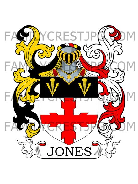 Jones Family Crest - Vintnerstown, co. Londonderry, Ireland