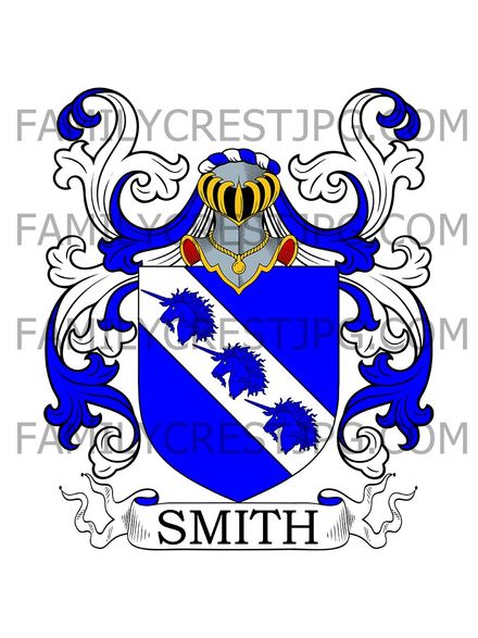 Smith Family Crest - Oxford, England