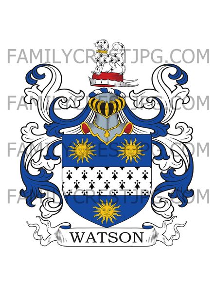Watson Family Crest - Hampshire, England