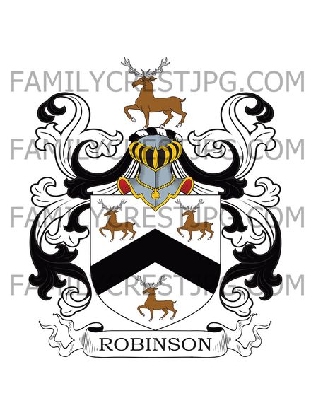 Robinson Family Crest - Havering, co. Essex, England