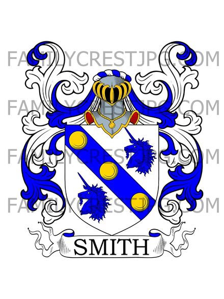 Smith Family Crest - Durham, England