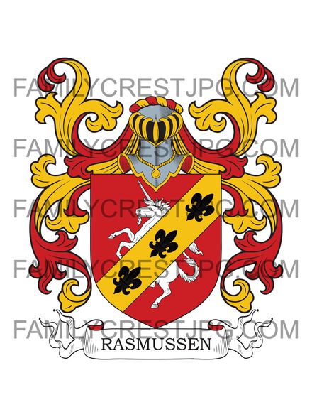 Rasmussen Family Crest - Denmark