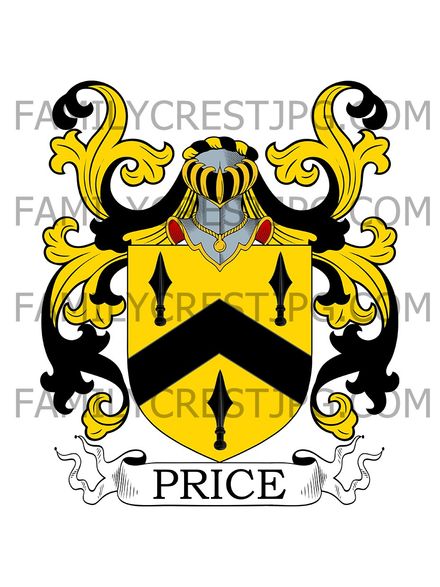 Price Family Crest - Brecknock, Wales