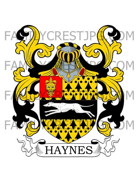 Haynes Family Crest - Chelsea, co. Middlesex, England