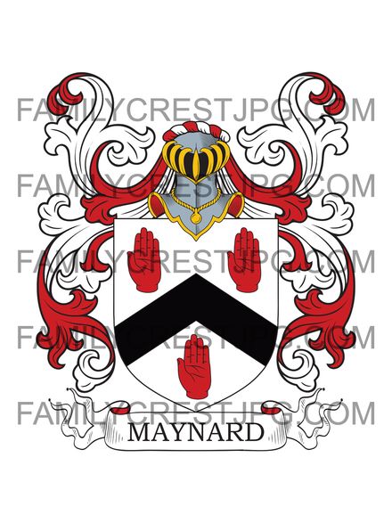 Maynard Family Crest - Devon, England &amp; Ireland