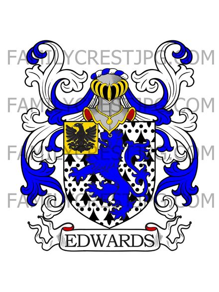 Edwards Family Crest - London, England