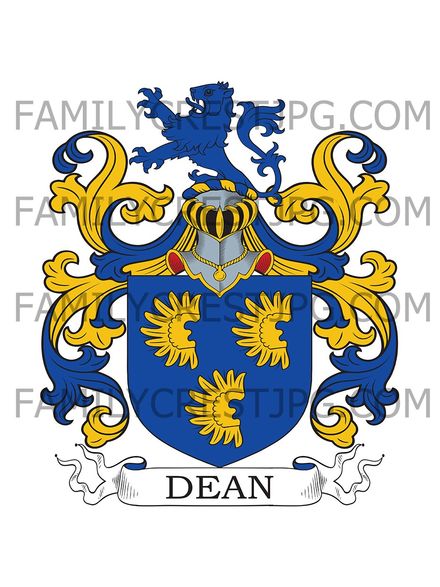 Dean Family Crest - Galway, Ireland