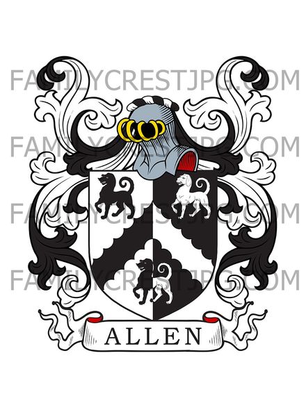 Allen Family Crest - London, England
