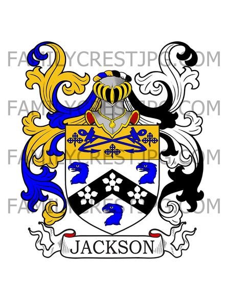 Jackson Family Crest - Yorkshire, England