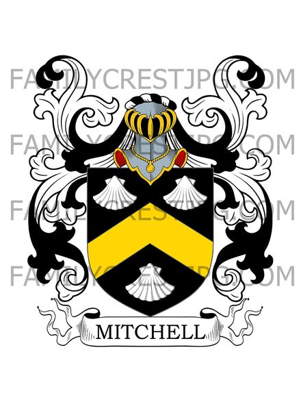 Mitchell Family Crest - Stapleton Mitchell, co. Dorset, England
