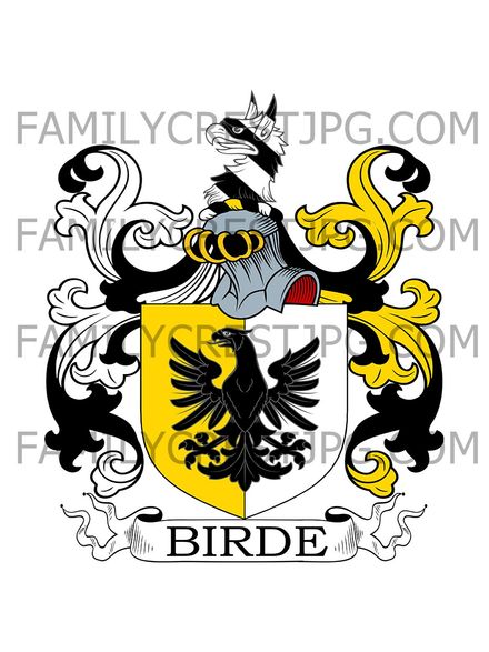 Birde Family Crest