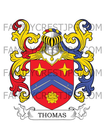 Thomas Family Crest - Lorraine, France