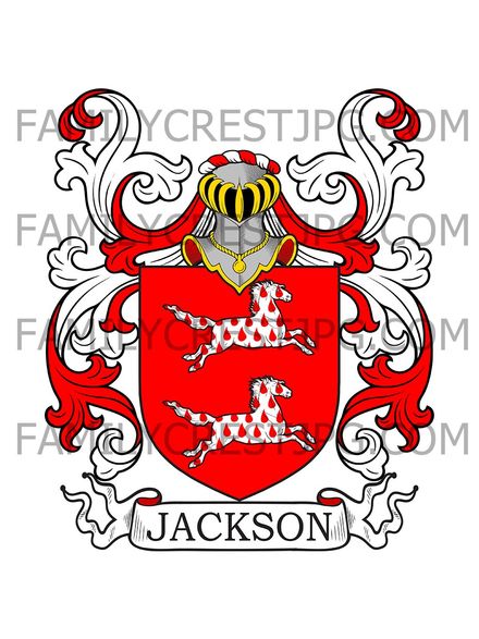 Jackson Family Crest - Green Hammerton, co. York, England