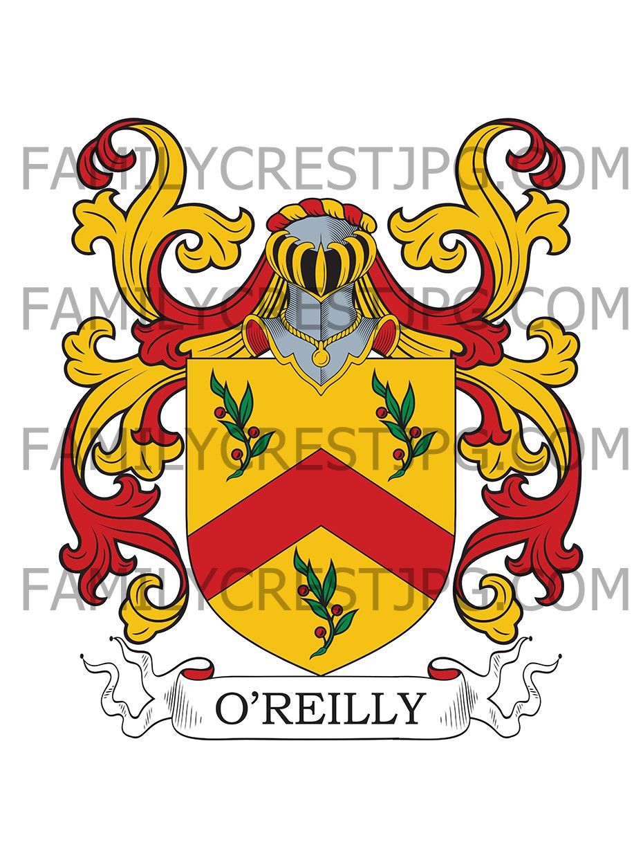 Reilly Family Crest - Andreas O’Reilly, Lieutenant Colonel in Austria ...