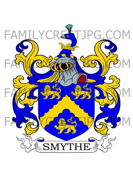 Smyth Family Crest - Corsham, co. Wiltshire, England